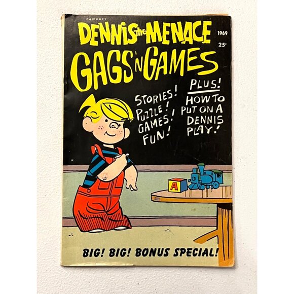 Dennis The Menace Various Issues Fawcett 1967–1969 Pre-Owned Vintage Comic Books - Picture 3 of 9